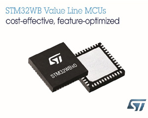 ST, 커넥티드 디바이스용 무선 마이크로컨트롤러 STM32WB50 밸류라인 선보여